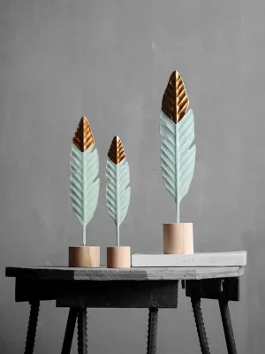 Feather  Living Room Table Office Home Decoration.