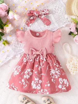 Colourfull Bow Fly Dress imported From China