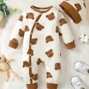 Winter Newborn Infant Baby Boys Romper